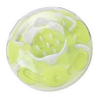 Interactive Cat Puzzle Feeder Funny Cat Puzzle Food Dispenser Enrichment Toy For Pets Play And Exercise Green