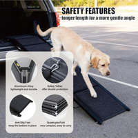 Dog Ramp For Car 71inch Long & 19.3inch Wide Portable Dog Ramps For Large Dogs With Non-Slip Rug Surface Dog Car Ramp Fo