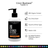 Comb Over Detangling Conditioner – Organic, Citrus-Scented, Conditioner for All Hair Types 8 FL Oz.
