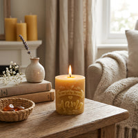 Worlds Best Mama Beeswax Candle