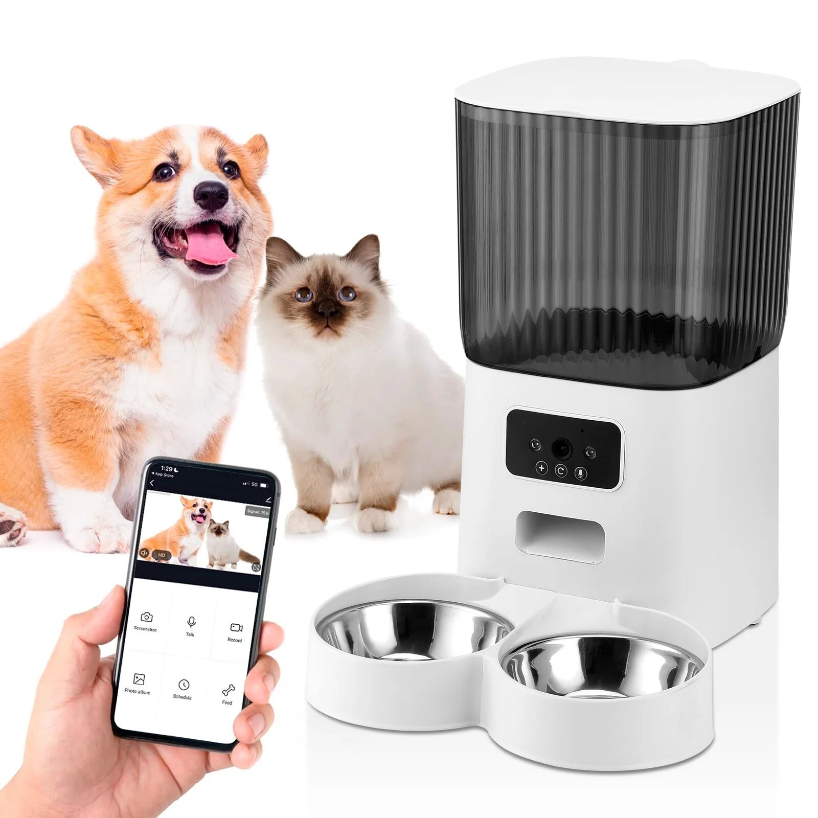 Automatic Pet Feeder with Camera - BIG FRENCHIES