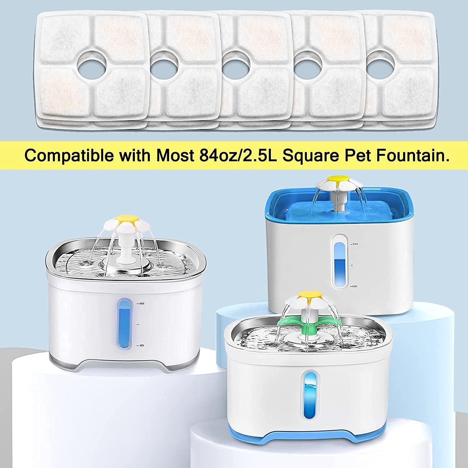 10 pack Cat Water Fountain Filters - BIG FRENCHIES