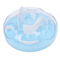 Interactive Cat Puzzle Feeder Funny Cat Puzzle Food Dispenser Enrichment Toy For Pets Play And Exercise Blue