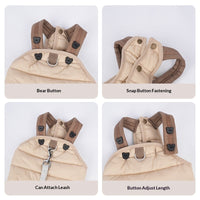 Pet Puppy Jumpsuit With Straps Cotton Padded Coat