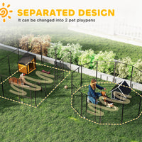Dog Playpen For Indoor Outdoor, 24 Panels 39 H Puppy Playpen With Lockable Door, DIY Shape Pet Exercise Fence, Gray