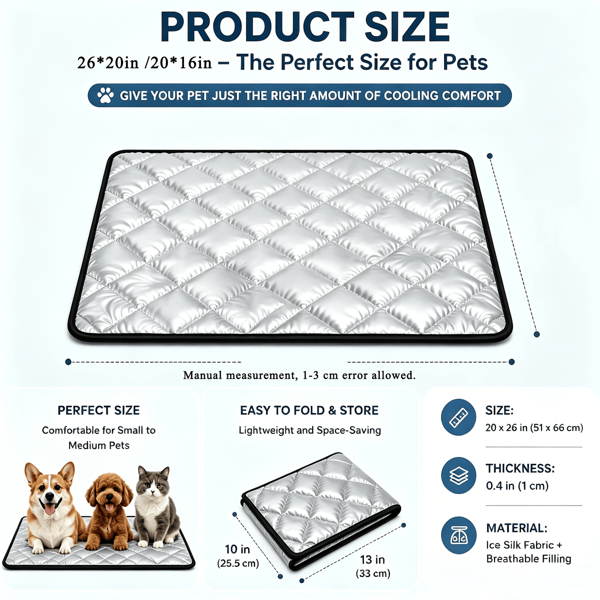 A Must-Have When Going Out.Multi-use Pet Pad, Waterproof, Machine Washable & Dirt Repellent For Dogs & Cats, Works For V