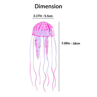 4Pcs Jellyfish Aquarium Decorations, Glowing Effect Fish Tank Ornament - BIG FRENCHIES