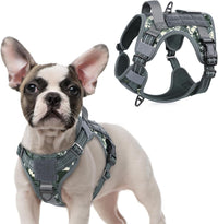 No Pull Tactical Dog Harness Molle Vest Adjustable Medium Large Dogs