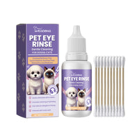 Pet Eye Rinse For Dogs & Cats, Gentle Eye Cleaner Solution With Hyaluronic Acid, Honeysuckle Extract & Taurine, Tear Sta