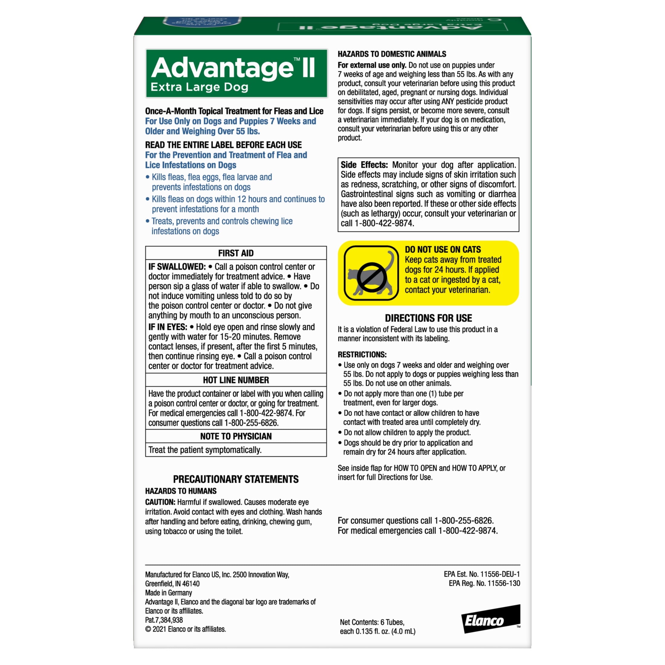 Vet-Recommended Flea Prevention for XL Dogs 55 Lbs+, 6-Monthly Treatments - BIG FRENCHIES
