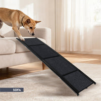 Dog Ramp For Car 71 Long & 19.3 Wide Portable Dog Ramps For Large Dogs With Non-Slip Rug Surface Dog Car Ramp For SUV Ca