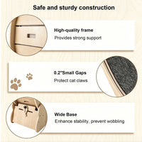 Cat Wheel, Large Cat Treadmill for Indoor Pets, Cats Exercise Running Wheel with Detachable Carpet, Quiet and Sturdy, Su
