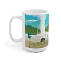 YELLOWSTONE NATIONAL PARK OLD FAITHFUL 11 OZ OR 15 OZ CERAMIC MUG - BIG FRENCHIES