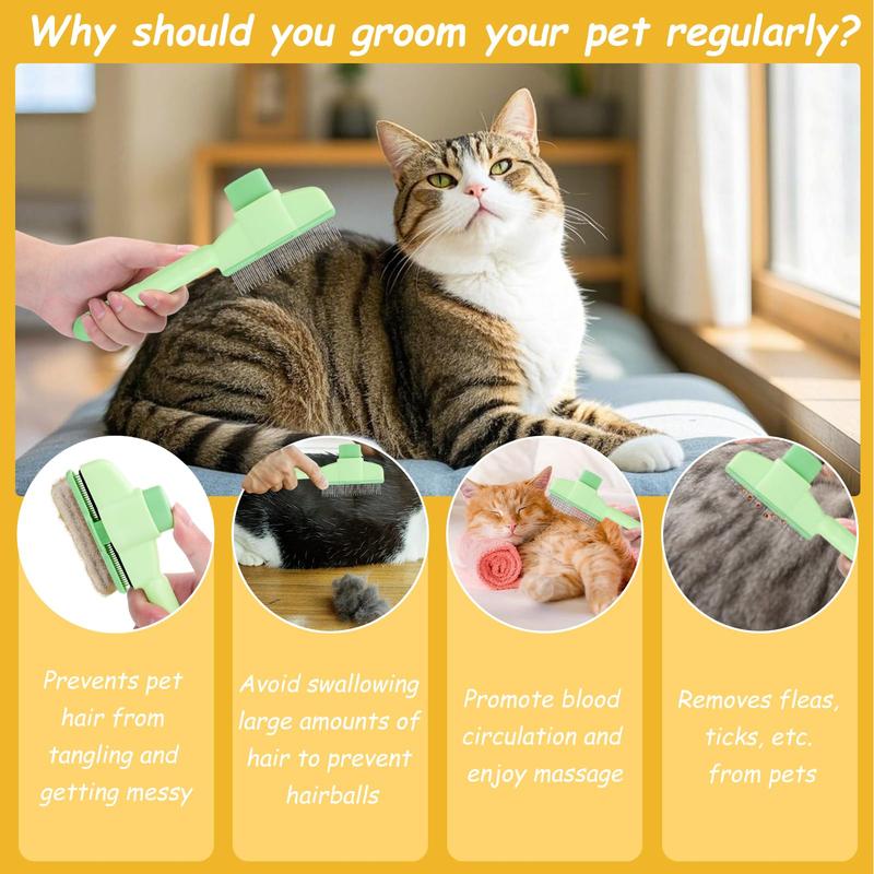 Cat And Dog Comb, Knot Remover, Hair Removal Tool, Pet Self-cleaning Comb, For Long Hair, Massage, Knot Removal, Hair Re