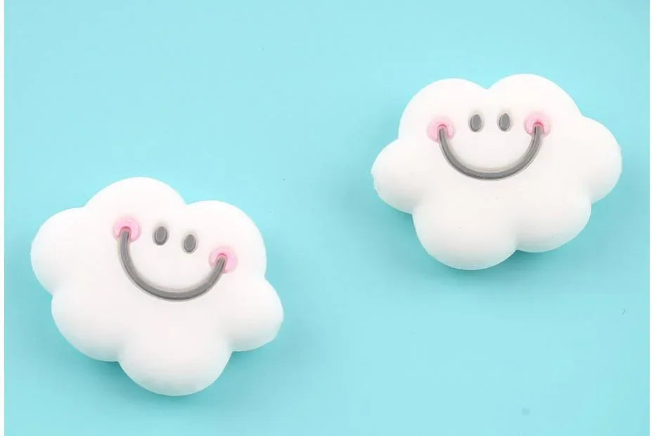 5PCS/SET Silicone Animal Beads BPA Free Baby Teething Beads Toy For Pacifier Clips New Born Silicone Rodent Tiny Rod Baby Teether For Baby Kids - BIG FRENCHIES
