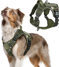 No Pull Tactical Dog Harness Molle Vest Adjustable Medium Large Dogs