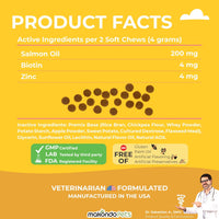 Omega-3 Fish Oil Chews for Dogs 120 Count Skin & Coat Shedding EPA & DHA
