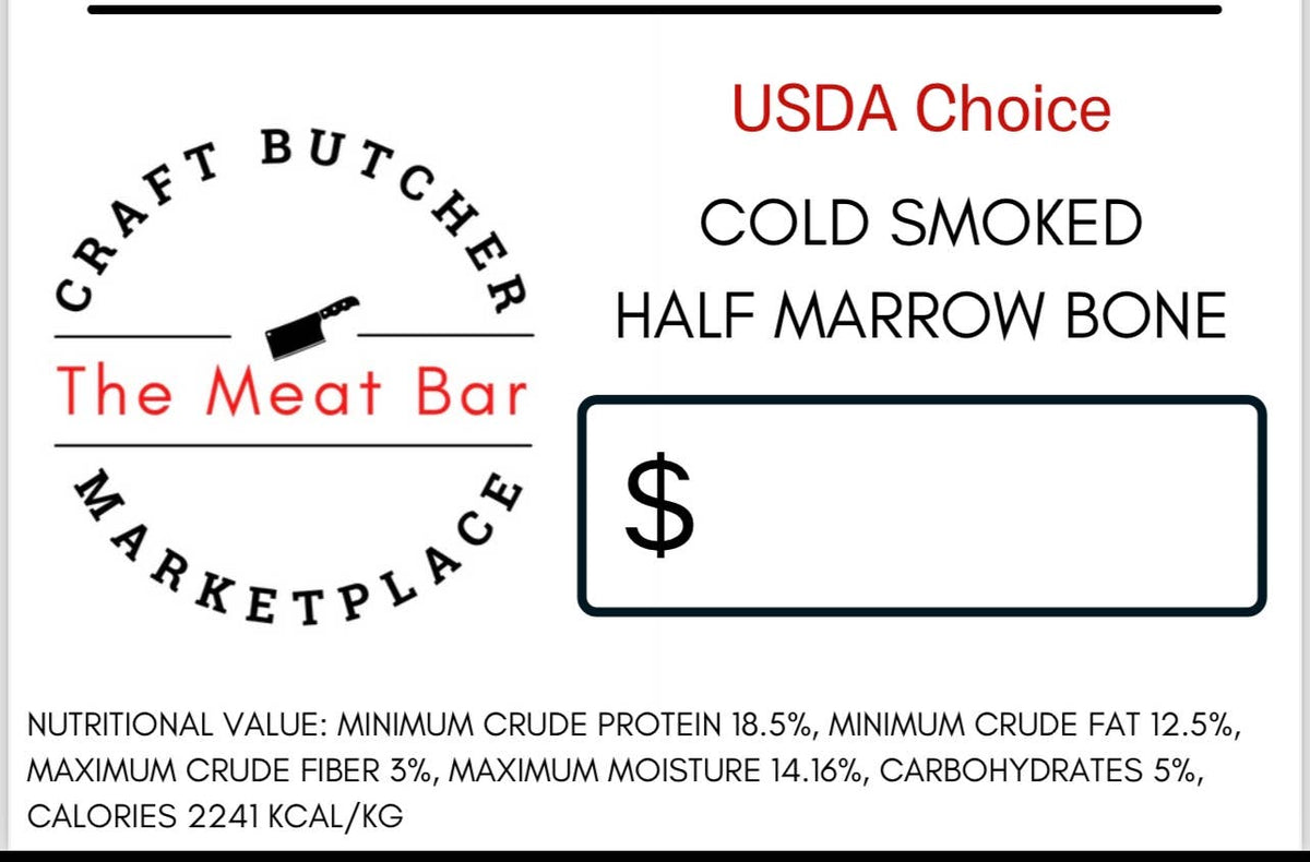 The Craft Butcher Bones Cold Smoked Marrow Bones for Dogs
