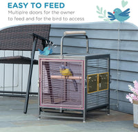 18" Heavy Duty Iron Travel Bird Cage Carrier - BIG FRENCHIES