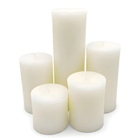 3 Inch White Beeswax Pillar Candles - BIG FRENCHIES