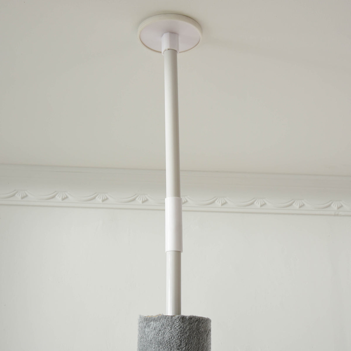 100" Cat Tree Height Adjustable Floor-to-Ceiling 4-Tier Kitty Climbing Activity Center Condo Cat Toy with Scratching Pos