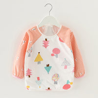 Baby Dinner Coverall Bib Spring And Autumn Long Sleeve Apron