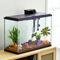Glass 29 Gallon Aquarium Starter Kit, Black, 30.2''L X 12.44''W X 21.18''H - BIG FRENCHIES