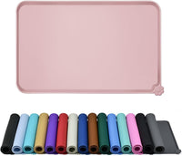 Silicone Dog & Cat Feeding Mat with Raised Edge, Waterproof & Non-Slip