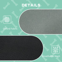 Elevated Dog Bed with Removable Canopy, Outdoor Dog Cot with UV Protection Canopy Shade, 24 inch Pet Bed for Camping, Gr