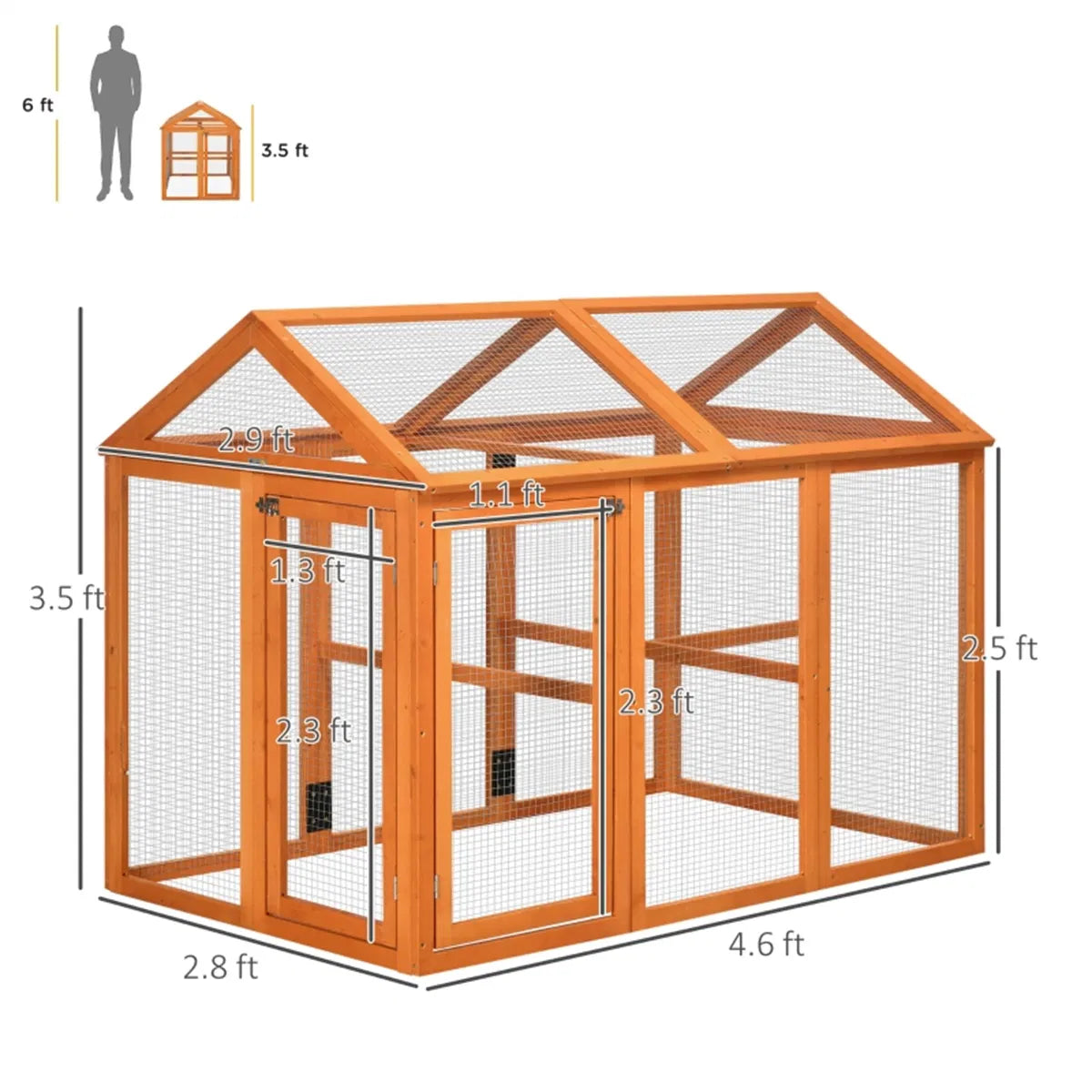 Wooden Chicken Coop