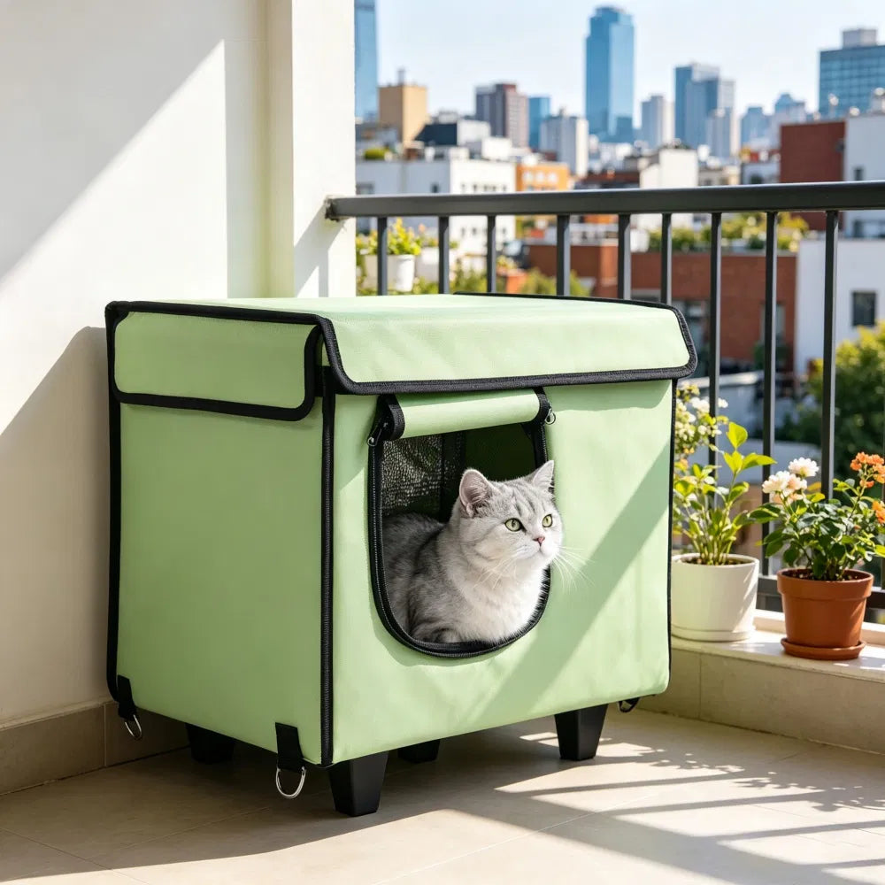 Elevated Heated Cat House