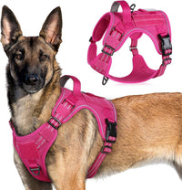 No Pull Tactical Dog Harness Molle Vest Adjustable Medium Large Dogs