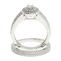 Natural Cubic Zirconia CZ SS Bridal Sterling Silver