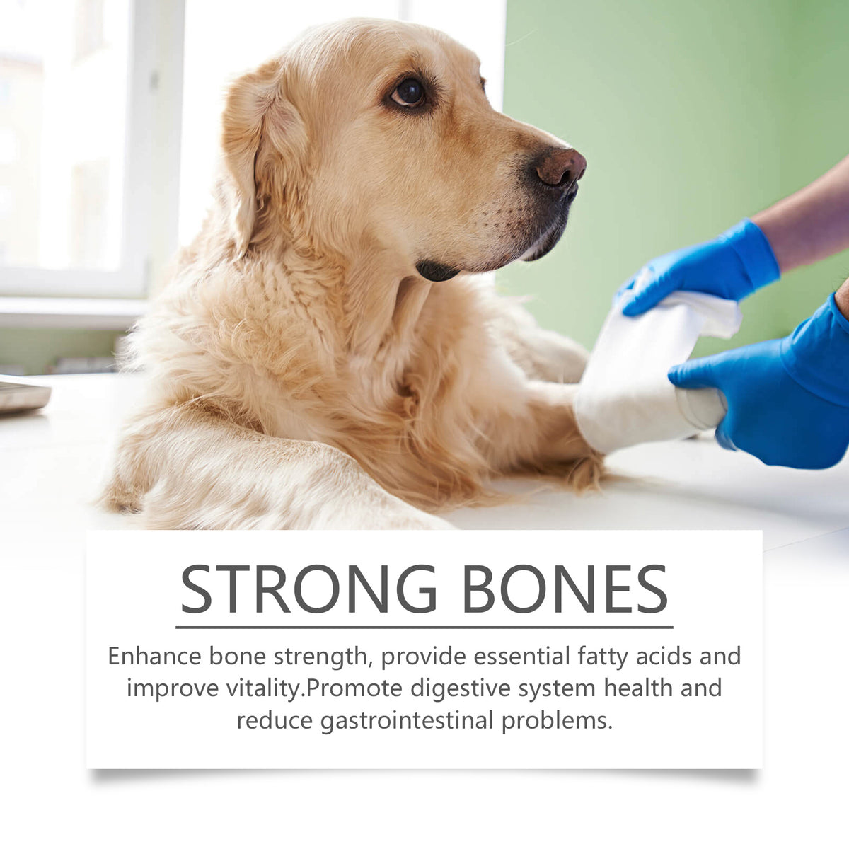 Dog Fish Oil Chewable Tablets,3 Skin & Coat Supplement For Itchy Skin, Seasonal Allergies, Support Bone, Digestion & Rep