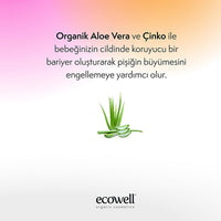 Ecowell Organic Diaper Cream - 110g, Vegan & Hypoallergenic for Newborns