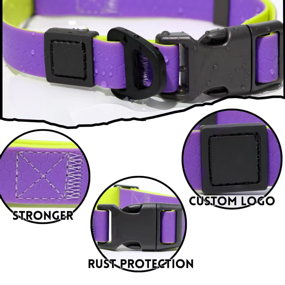 Honeycomb Embossed Dual-Color Pet Leash Set Is Stylish And Fashionable. The Embossed Surface Enhances The Leash's Grip, 