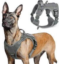 No Pull Tactical Dog Harness Molle Vest Adjustable Medium Large Dogs
