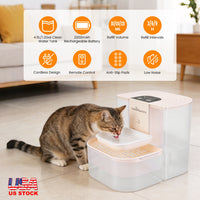 1Pc Smart Pet Water Fountain Automatic Cat Water Dispenser 4.5L Cordless Rechargeable Dog Water Fountain Self-Refill Wit