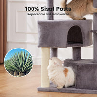 Gardner Pets Large Cat Tree For Medium To Large Cats, Heavy-Duty Cat Tower With Scratch Post And Washable Top Perch. Sel