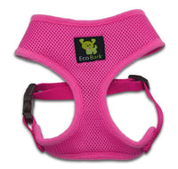EcoBark Pink Dog Harness - Over-the-Head Soft Mesh Dog Vest Halter for Small to Medium Dogs and Puppies - BIG FRENCHIES