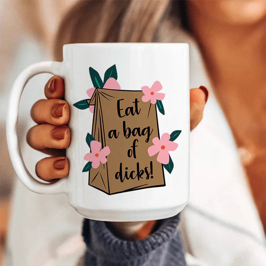 Eat A Bag Of D Ceramic Mug 15 oz - BIG FRENCHIES