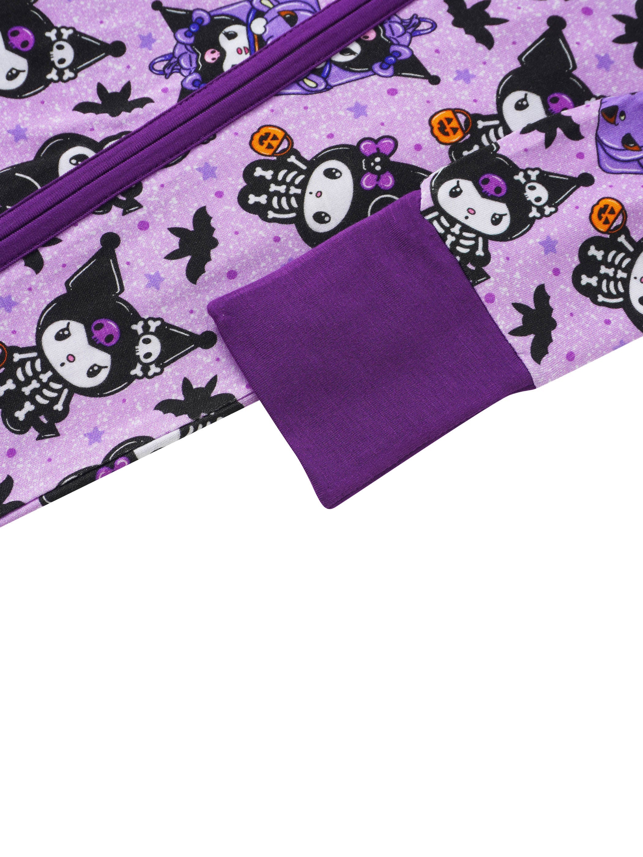 PoshTOT Sanrio Kuromi Purple Bamboo Baby Convertible Zippy Romper
