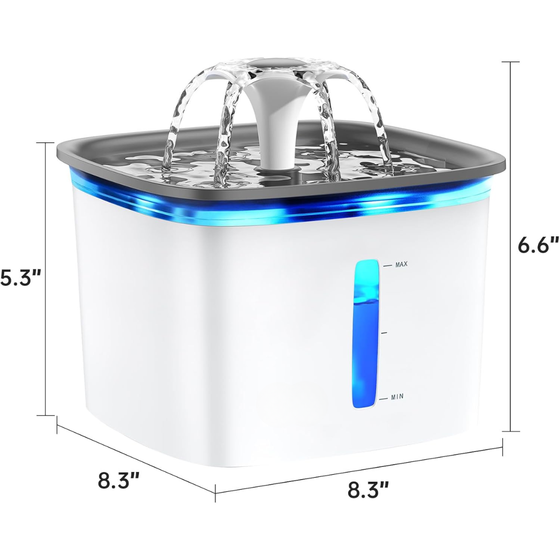 Innovation Award Winner 95oz Pet Fountain, Automatic Cat Water Fountain Dog Water Dispenser With Replacement Filters For