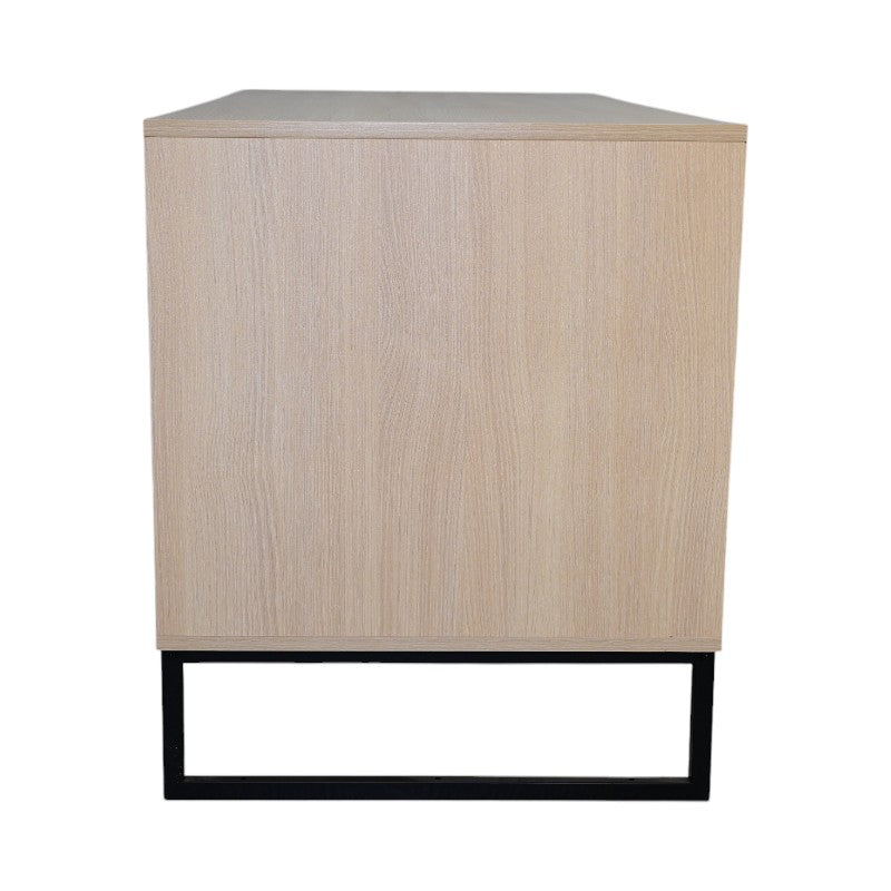 Modern Wooden Cat House with Scratching Mat - 47.64" x 21.46" x 25.98", 76.4 lbs