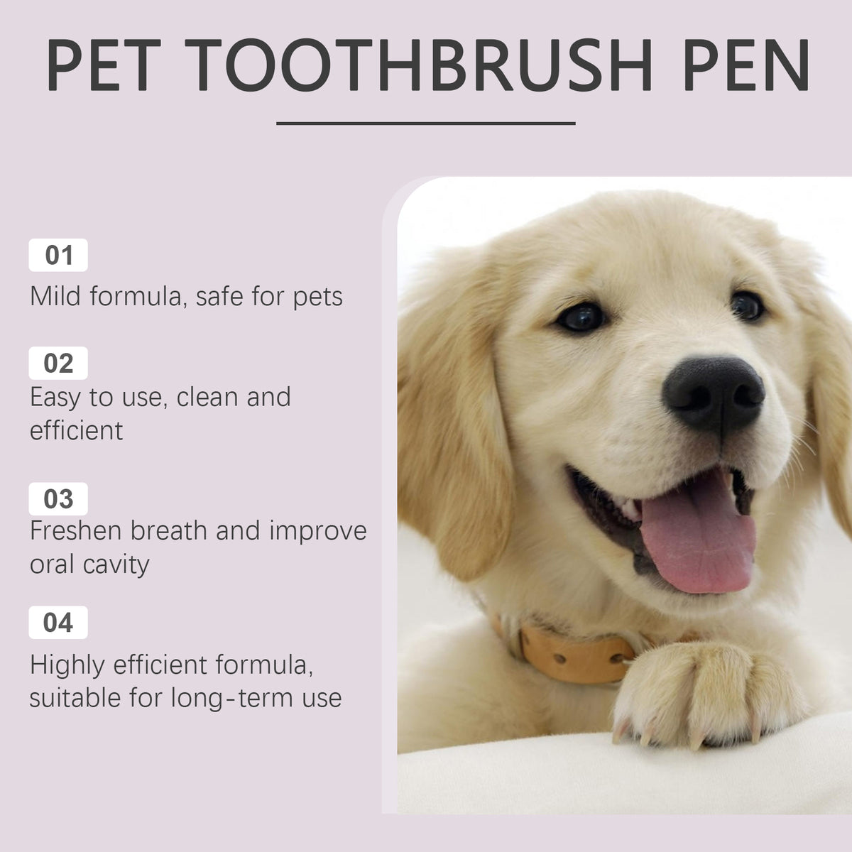 Pet Dental Toothbrush Pen 2Pack Dog Cat Plaque Tartar Remover, Freshen Breath & Soothe Gums