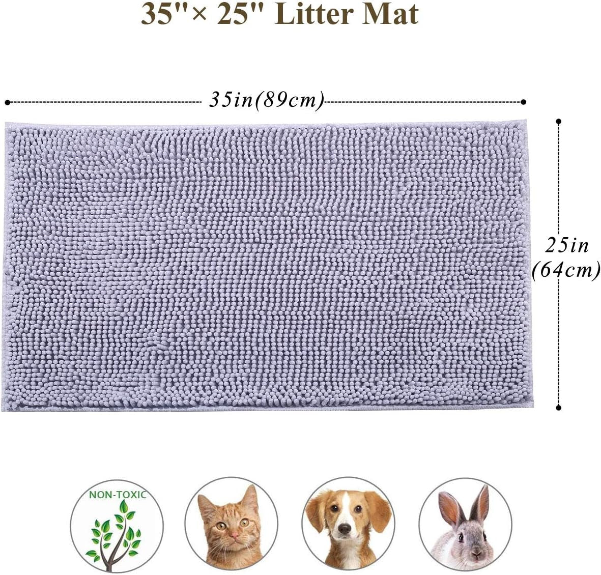 Cat Kitty Litter Rug with Waterproof Back - BIG FRENCHIES