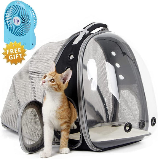 🚀✨ Cat Bubble Backpack with Fan - Perfect for Your Furry Astronaut! 🐾🐱 Fits Cats & Small Puppies up to 12 lbs! 🌌💖 - BIG FRENCHIES