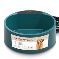 Heated Water Bowl for Dog Cat 74.4OZ Heating Water Dish IP67 Waterproof Thermal Water Bowl Heated Pet Bowl Dog Cat Water