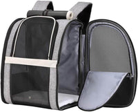 Texsens Innovative Traveler Bubble Backpack Pet Carriers for Cats and Dogs (Black) - BIG FRENCHIES