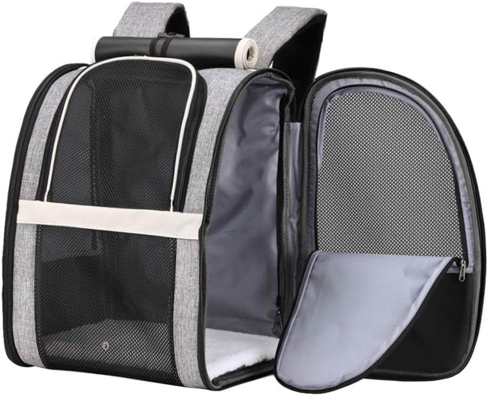 Texsens Innovative Traveler Bubble Backpack Pet Carriers for Cats and Dogs (Black) - BIG FRENCHIES